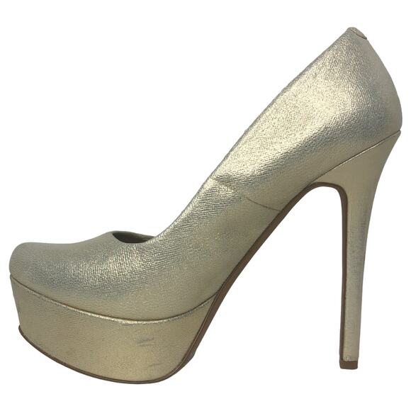 Jessica Simpson Slate/Deco Metallic Waleo Platform Heels - Size 8.5 - Women - Picture 7 of 13
